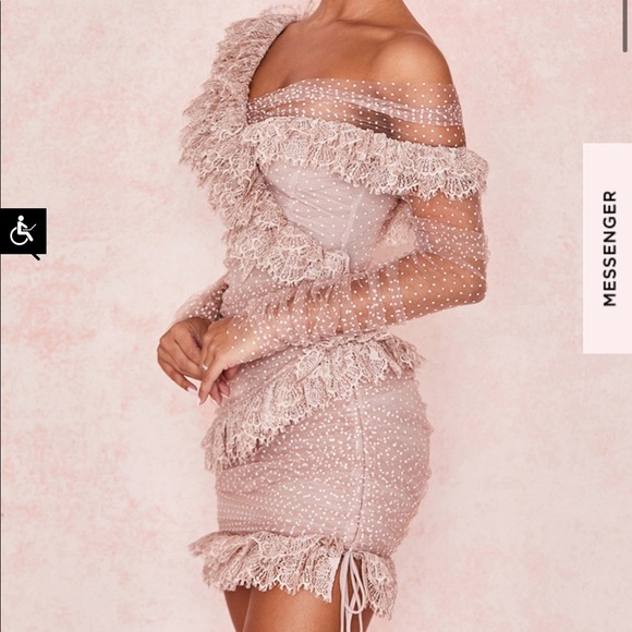 House of CB Pink Lace Dress - Picture 2 of 5